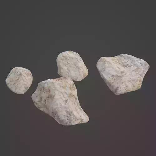 Rock Stone Low-poly 3D model