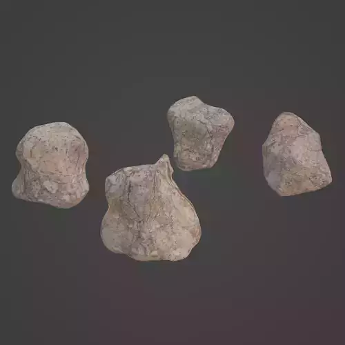 Rock Stone Low-poly 3D model