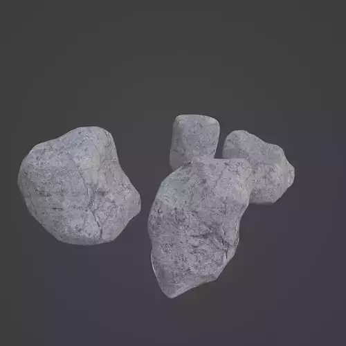 Rock Stone Low-poly 3D model