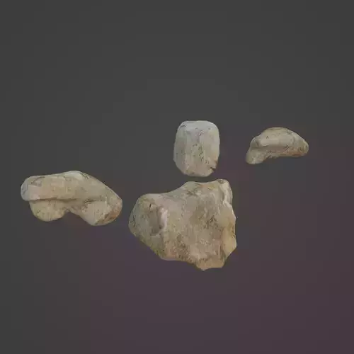 Rock Stone Low-poly 3D model