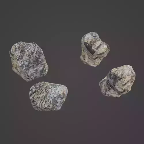 Rock Stone Low-poly 3D model