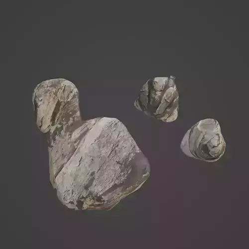 Rock Stone Low-poly 3D model