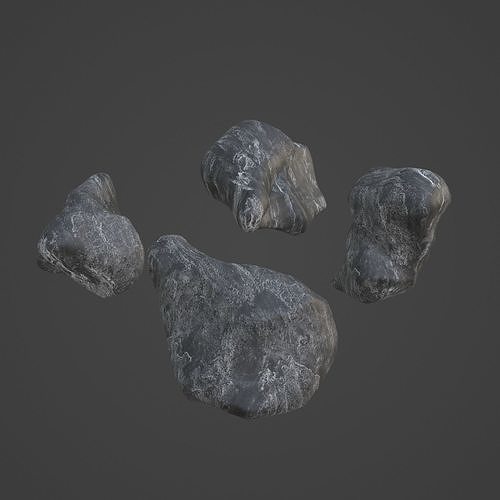 Rock Stone Low-poly 3D model