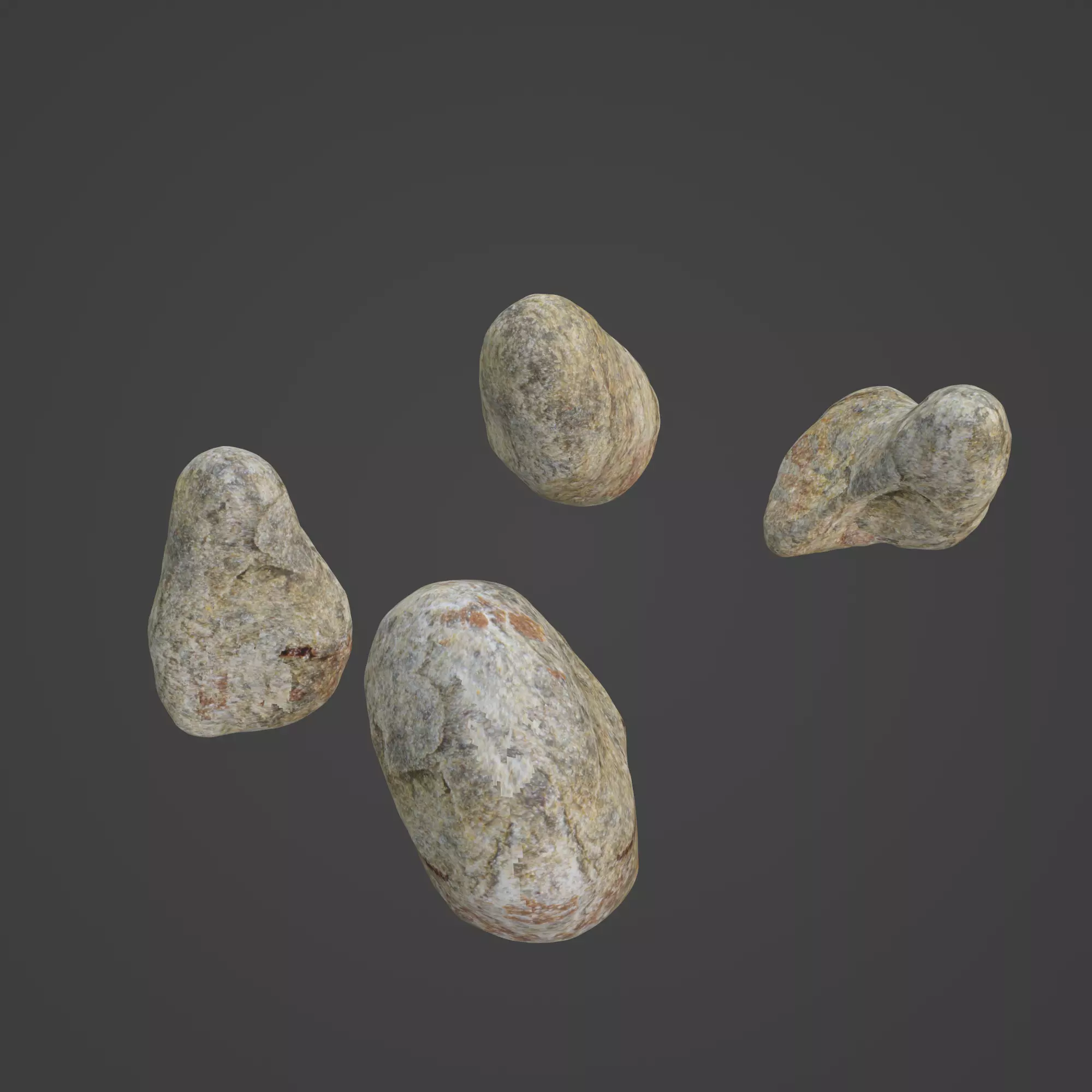 Rock Stone Low-poly 3D model_0
