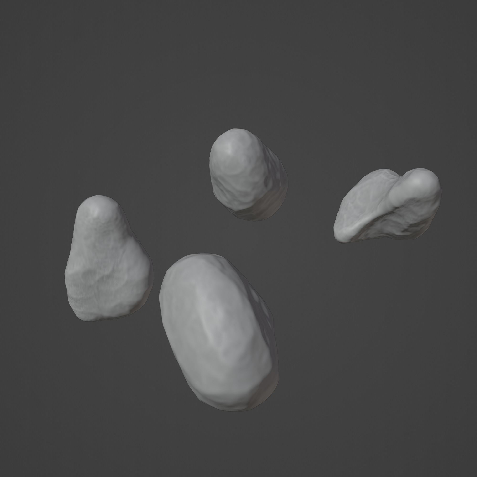 Rock Stone Low-poly 3D model_1
