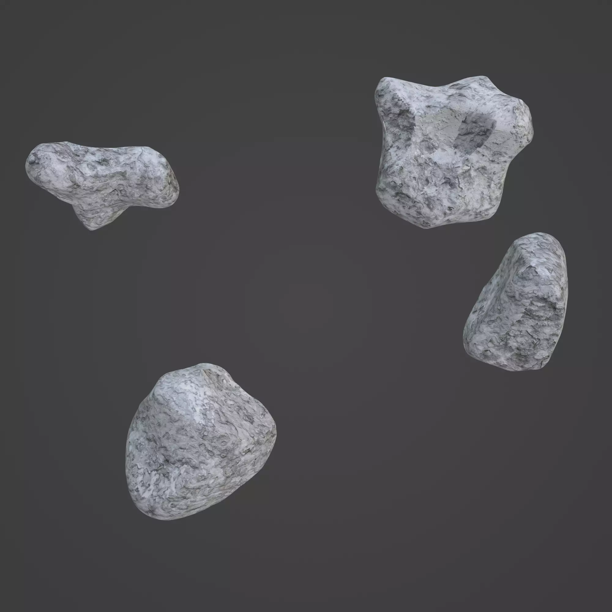 Rock Stone Low-poly 3D model_0