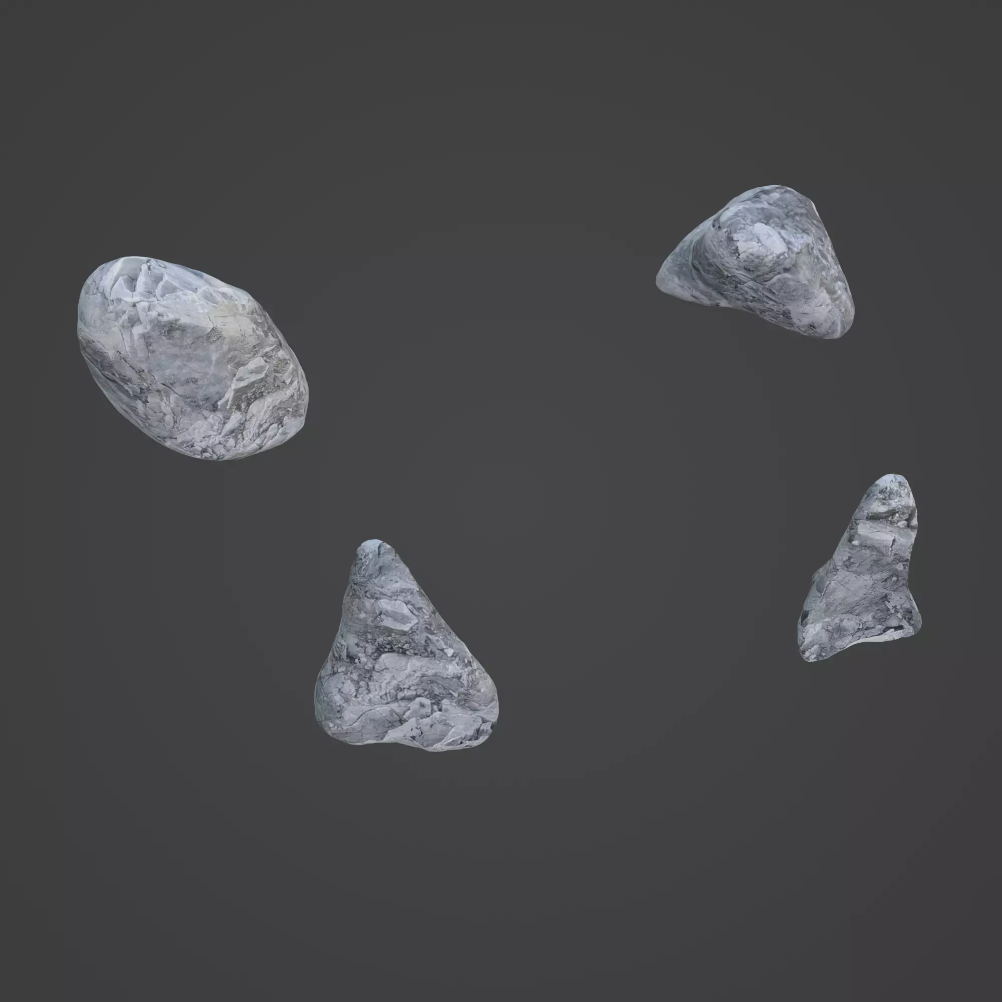Rock Stone Low-poly 3D model_0