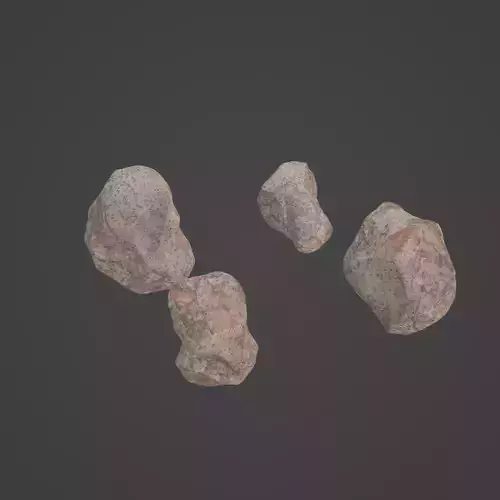 Rock Stone Low-poly 3D model