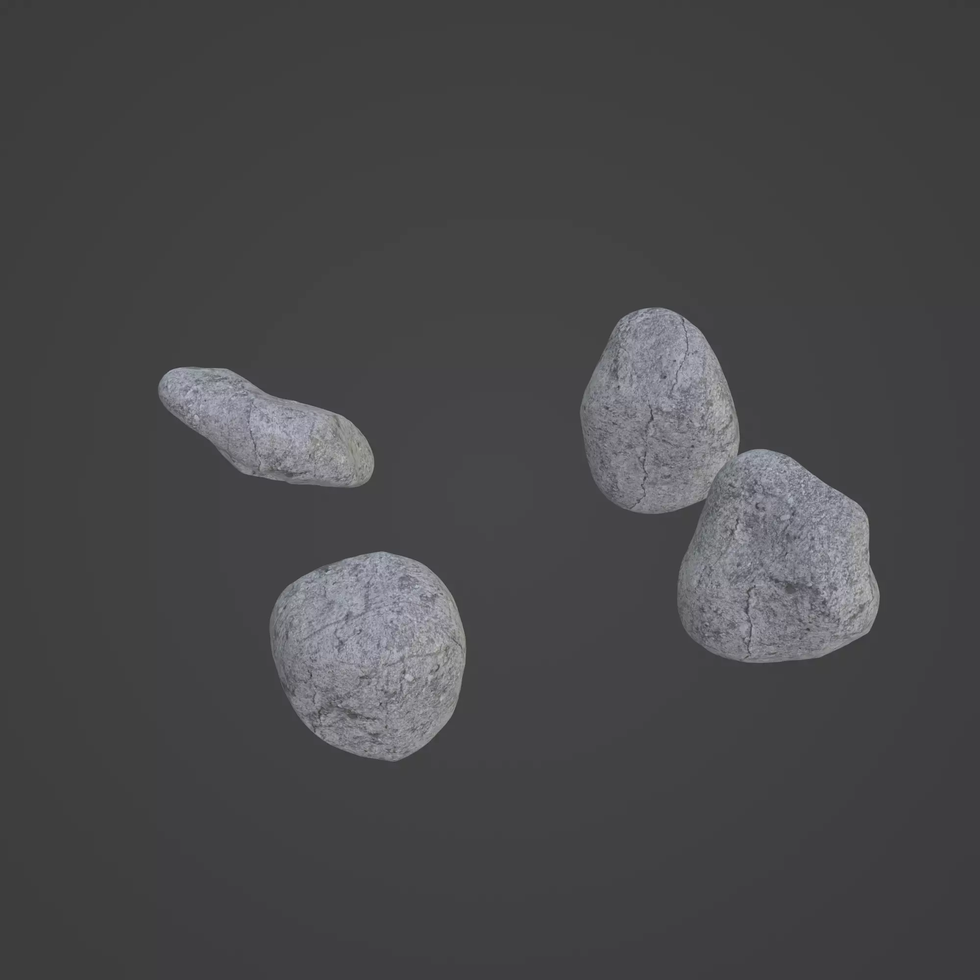 Rock Stone Low-poly 3D model_0