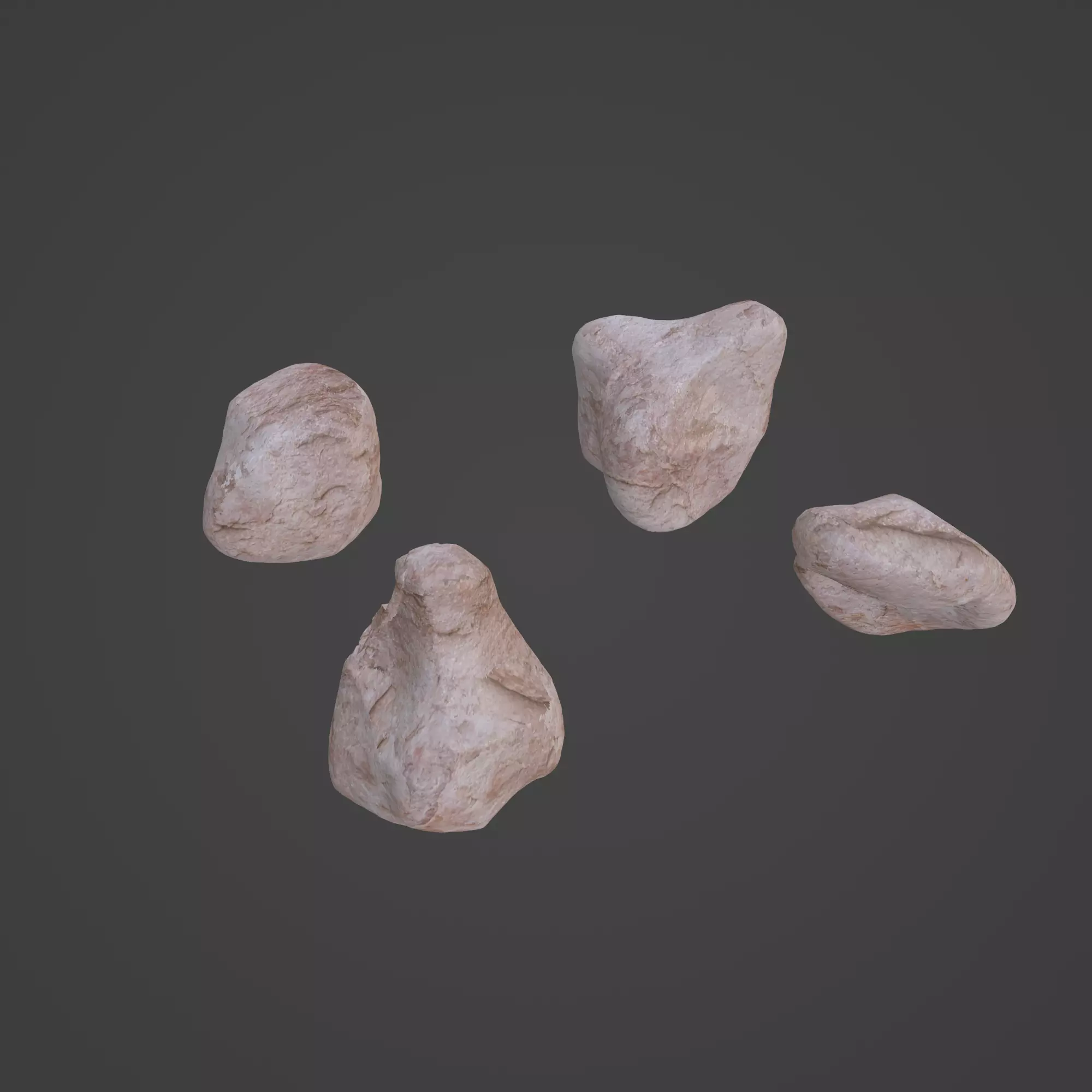 Rock Stone Low-poly 3D model_0