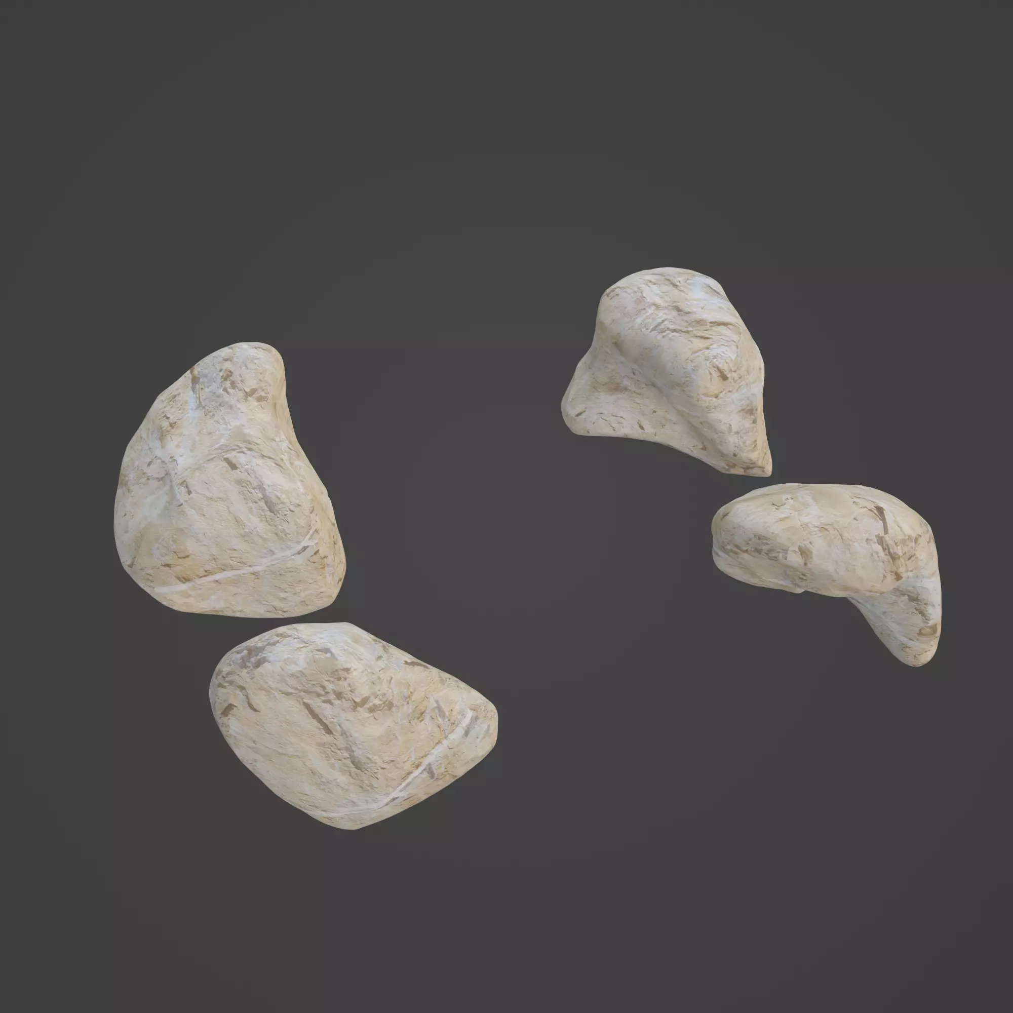 Rock Stone Low-poly 3D model_0