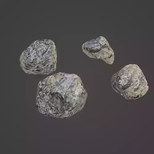 Rock Stone Low-poly 3D model