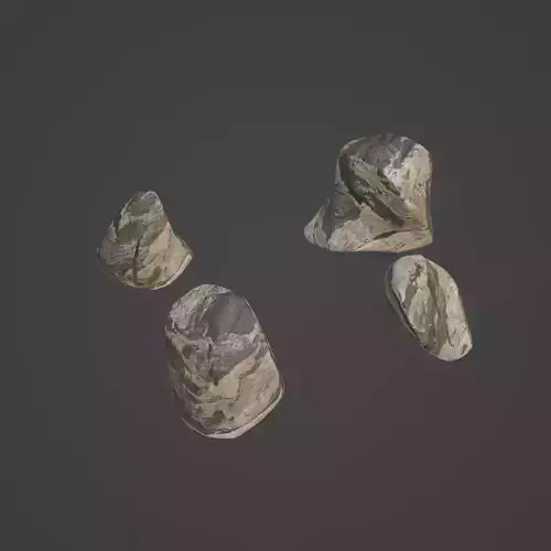 Rock Stone Low-poly 3D model