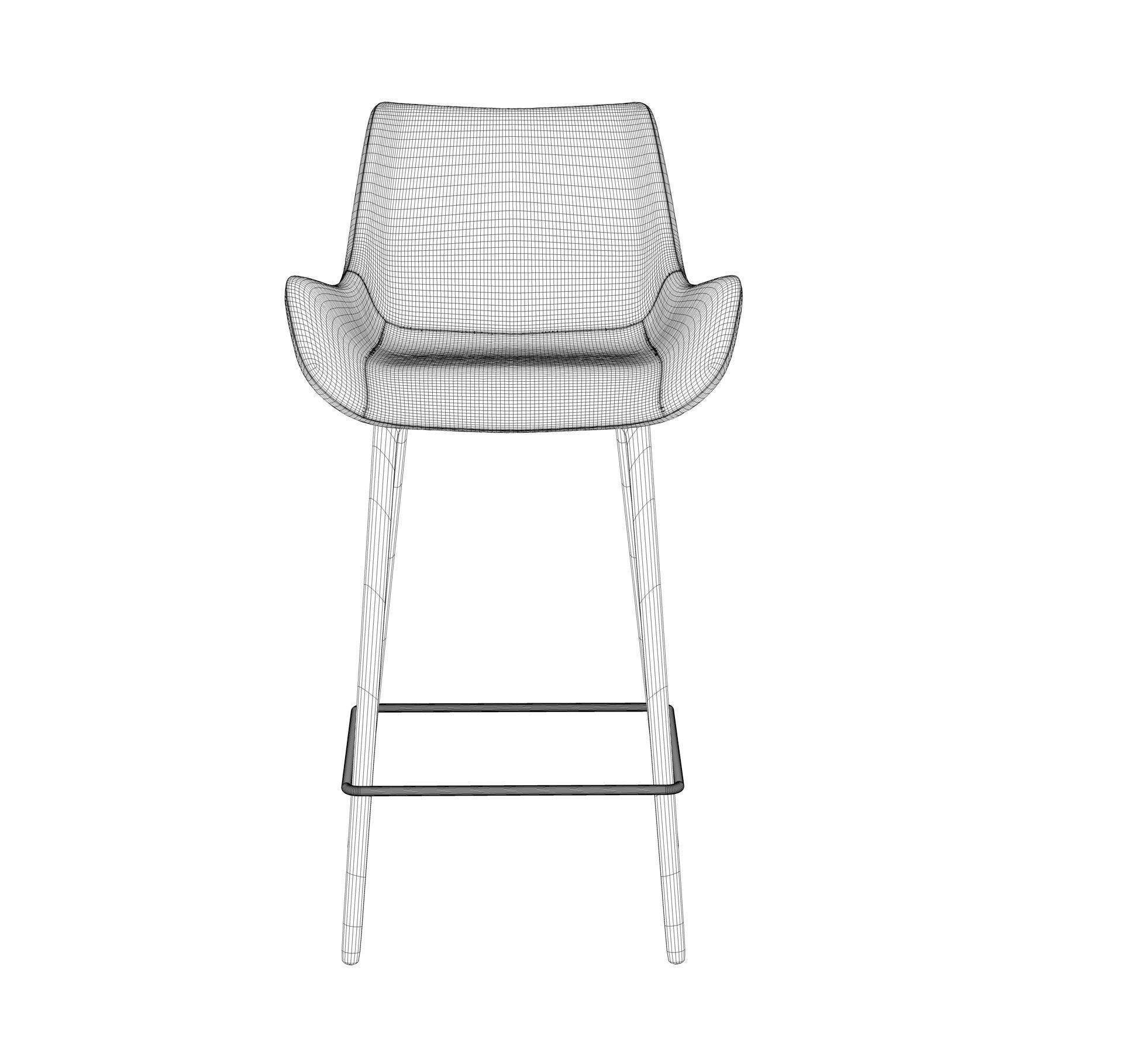 High Chair LNH 3D model_4