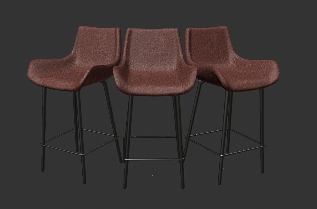 High Chair LNH 3D model_2