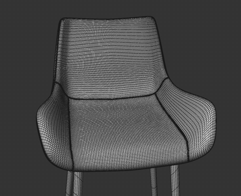High Chair LNH 3D model_3