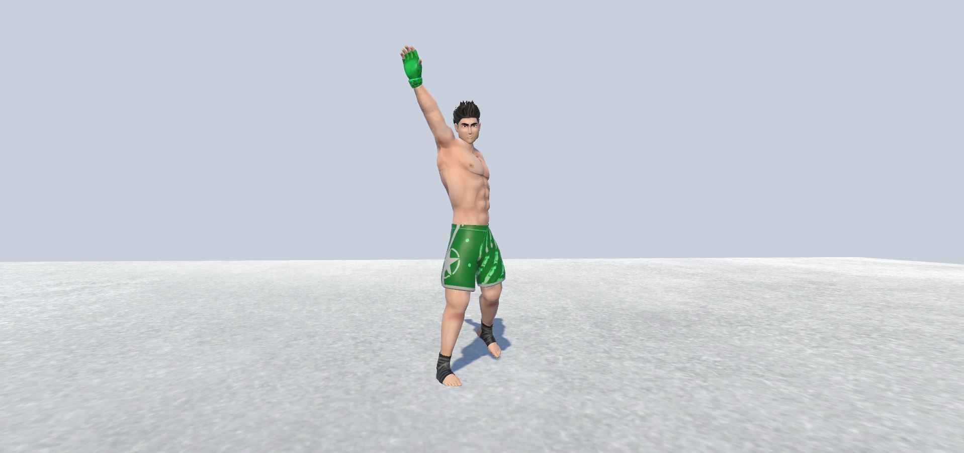 MMA avatar 2 Rigged  Low-poly 3D model_6