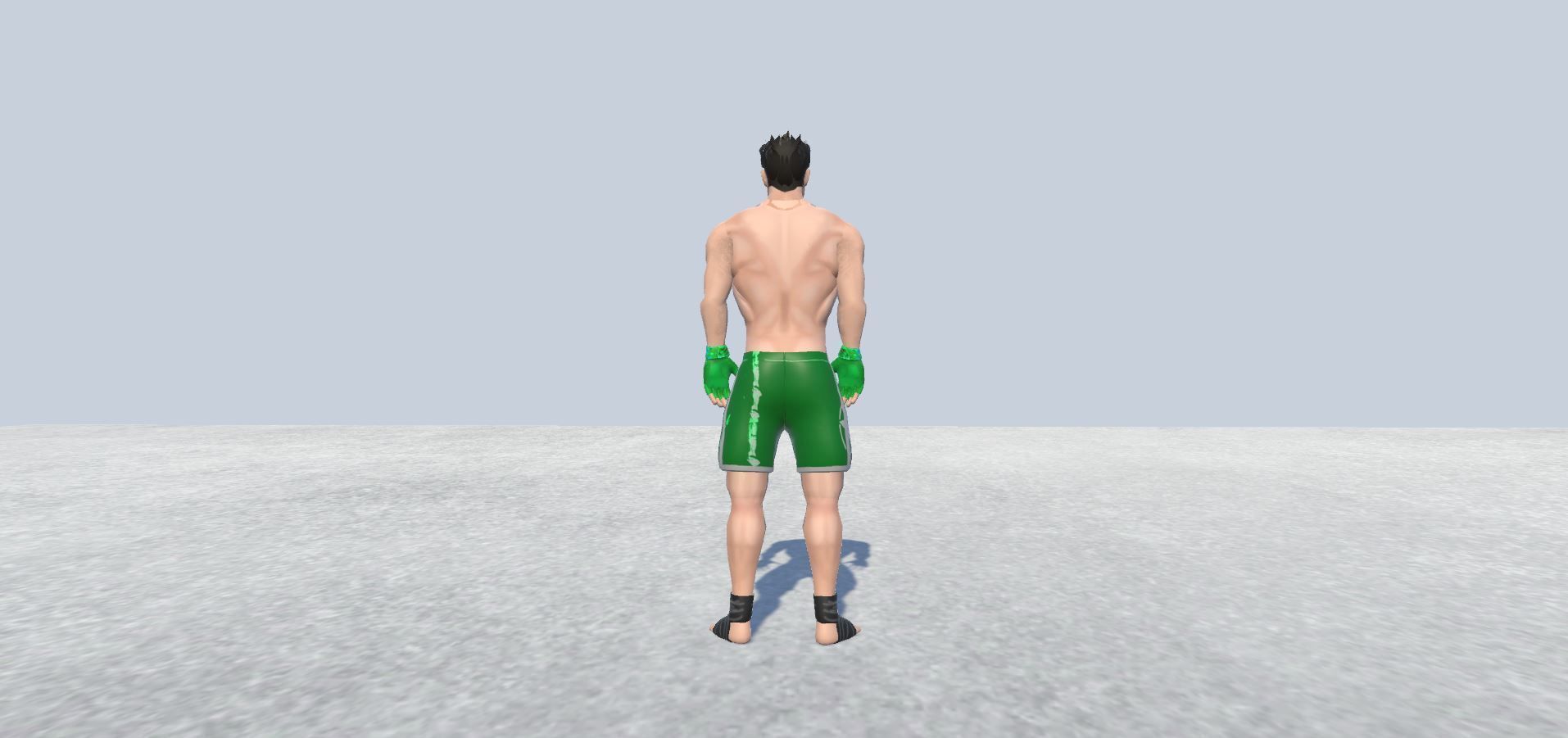 MMA avatar 2 Rigged  Low-poly 3D model_2