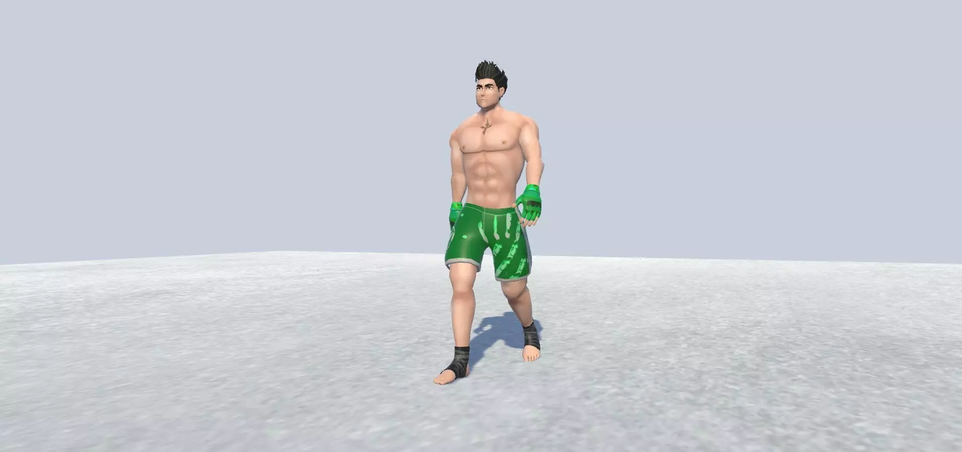 MMA avatar 2 Rigged  Low-poly 3D model_0