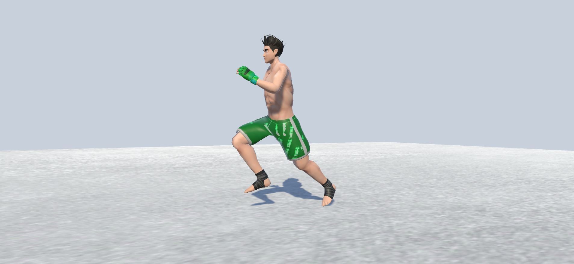 MMA avatar 2 Rigged  Low-poly 3D model_5