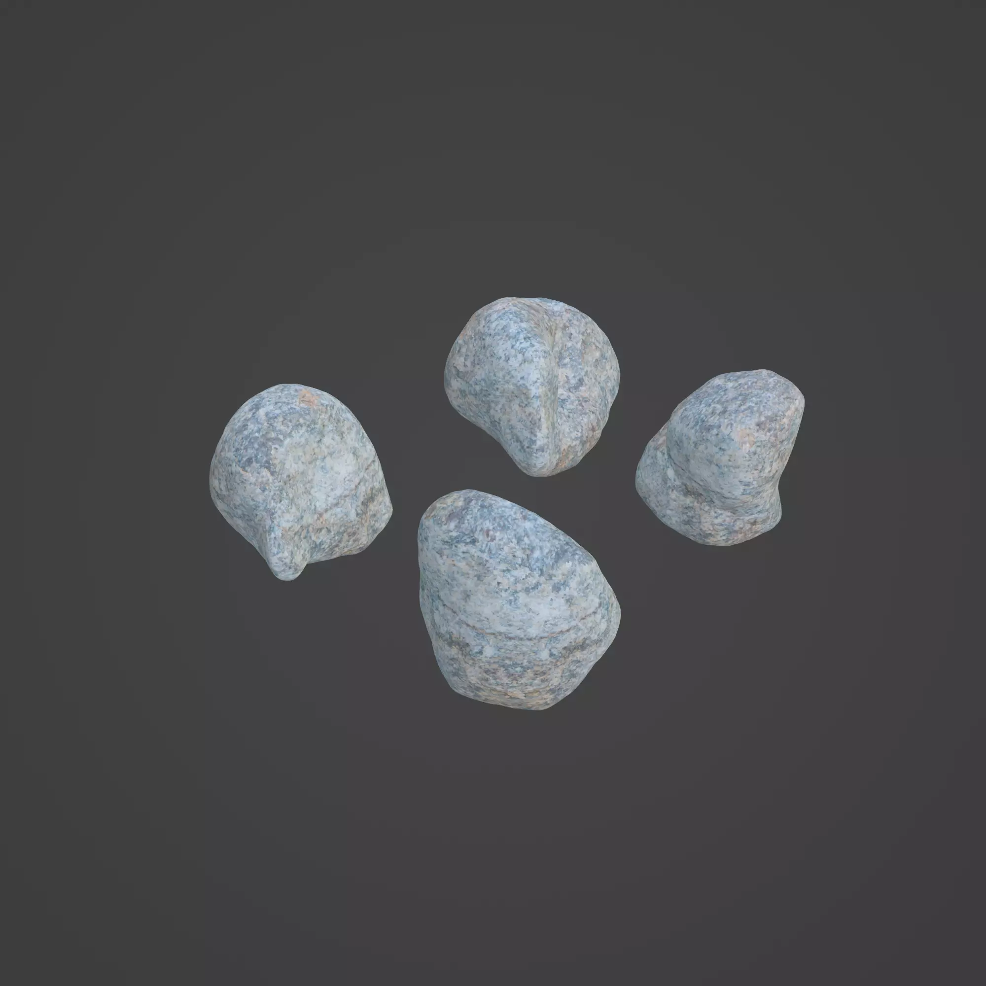 Rock Stone Low-poly 3D model_0
