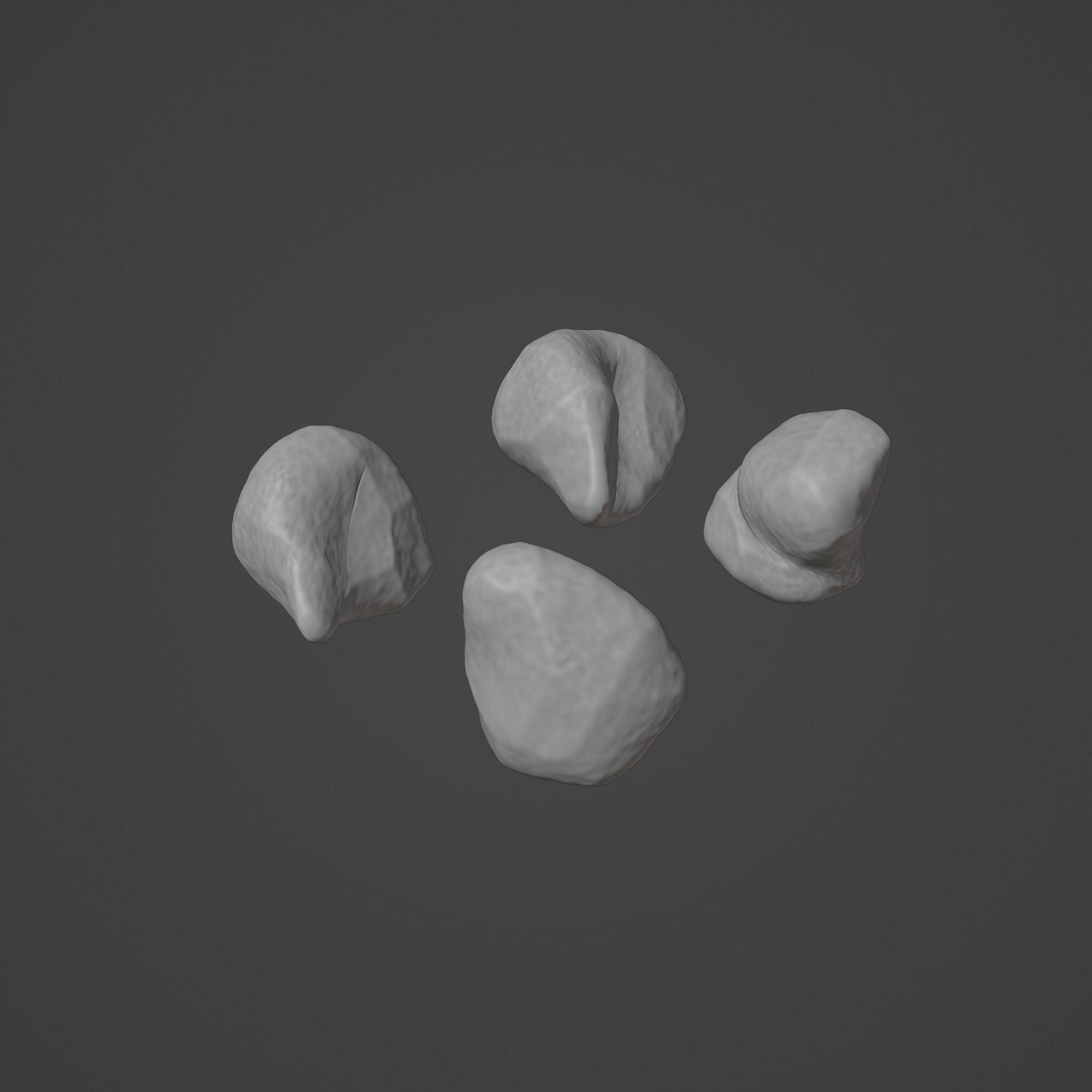 Rock Stone Low-poly 3D model_1