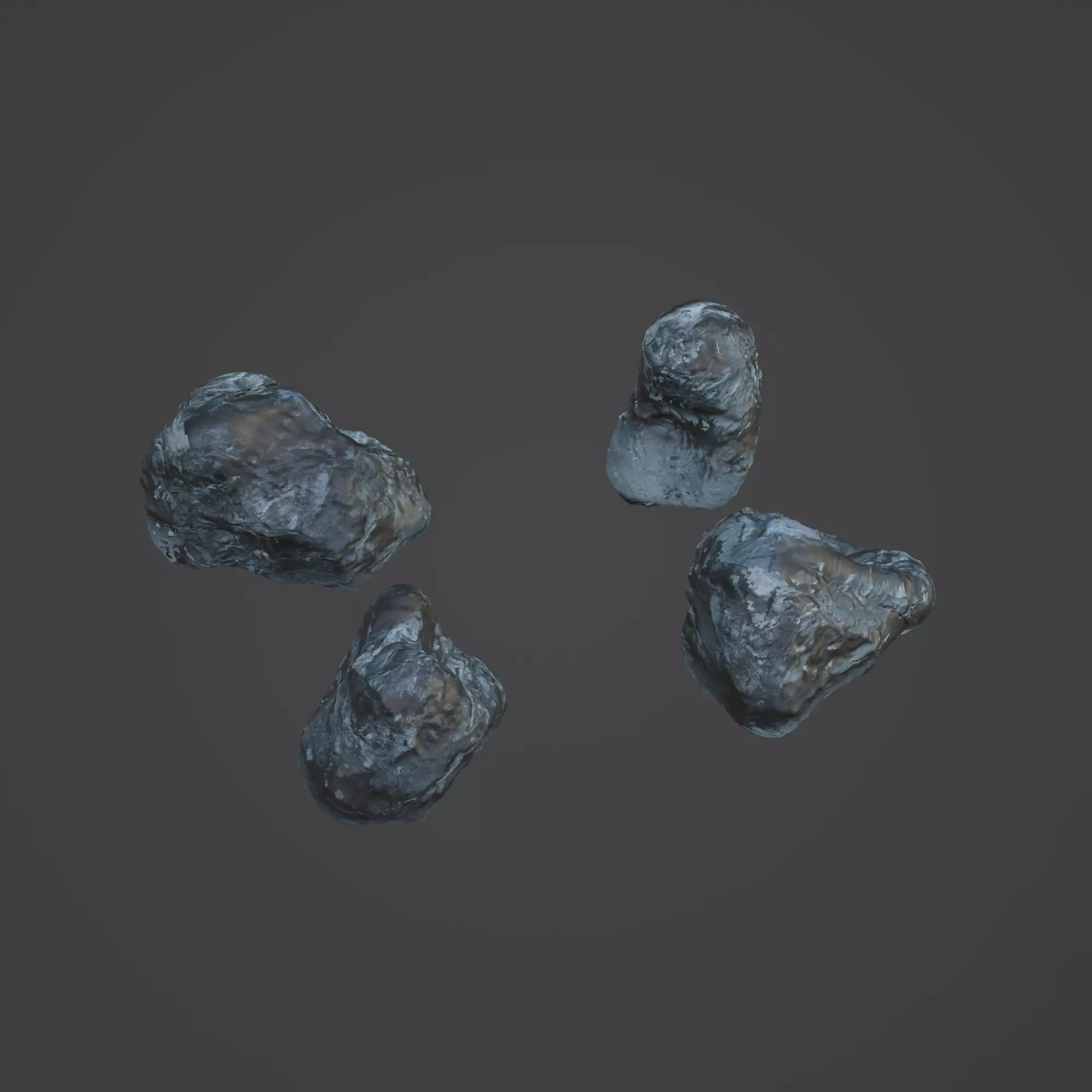 Rock Stone Low-poly 3D model_0