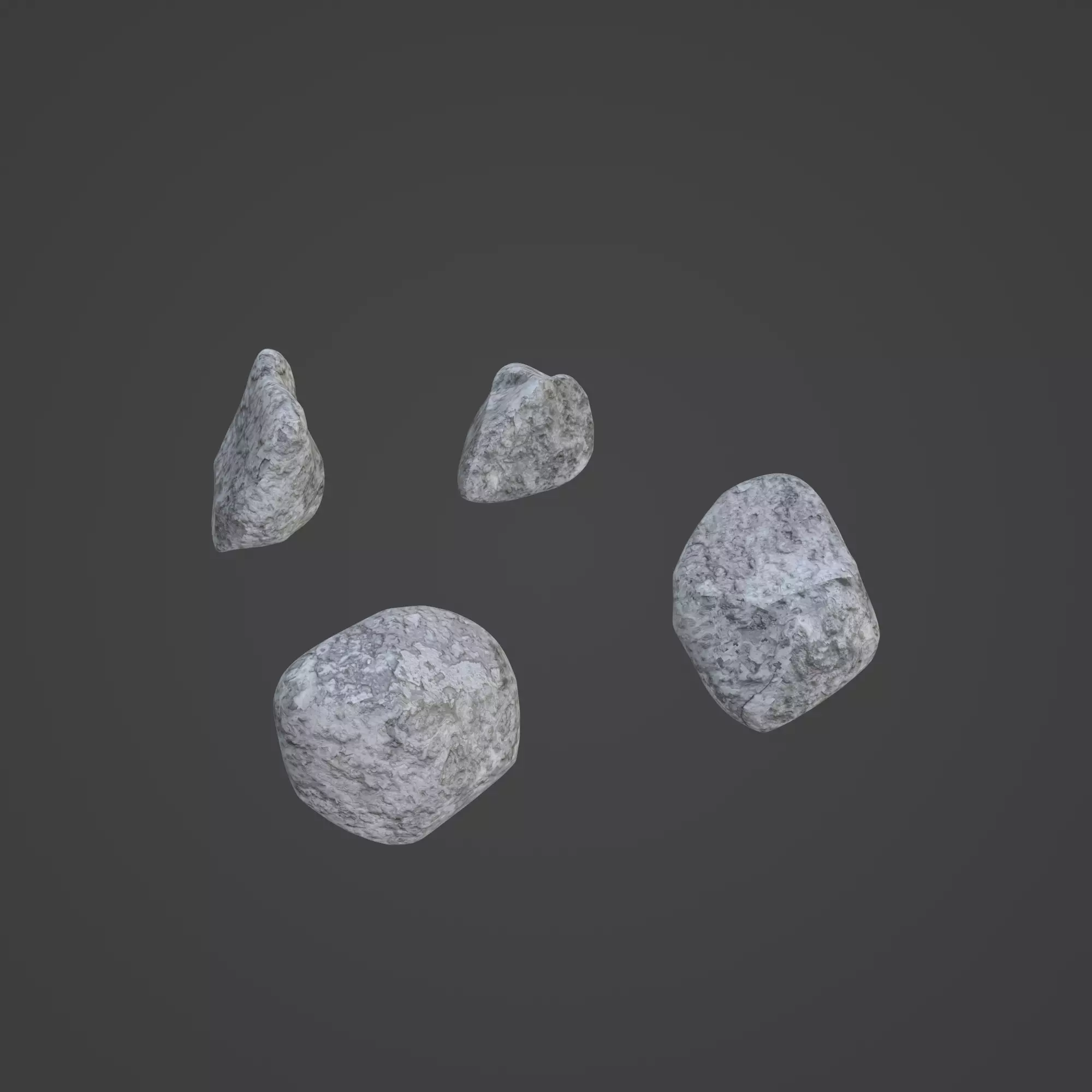 Rock Stone Low-poly 3D model_0