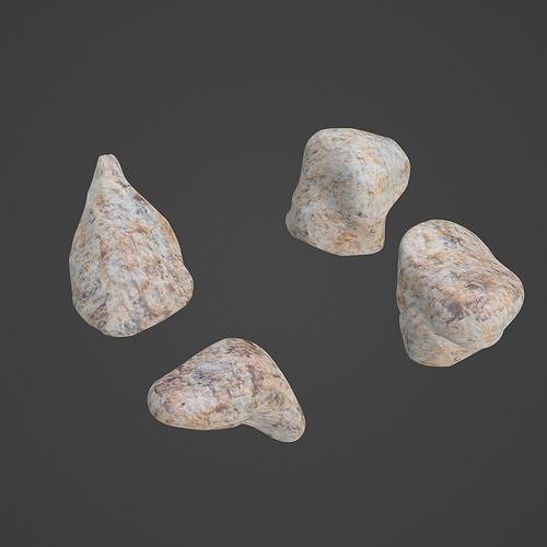 Rock Stone Low-poly 3D model