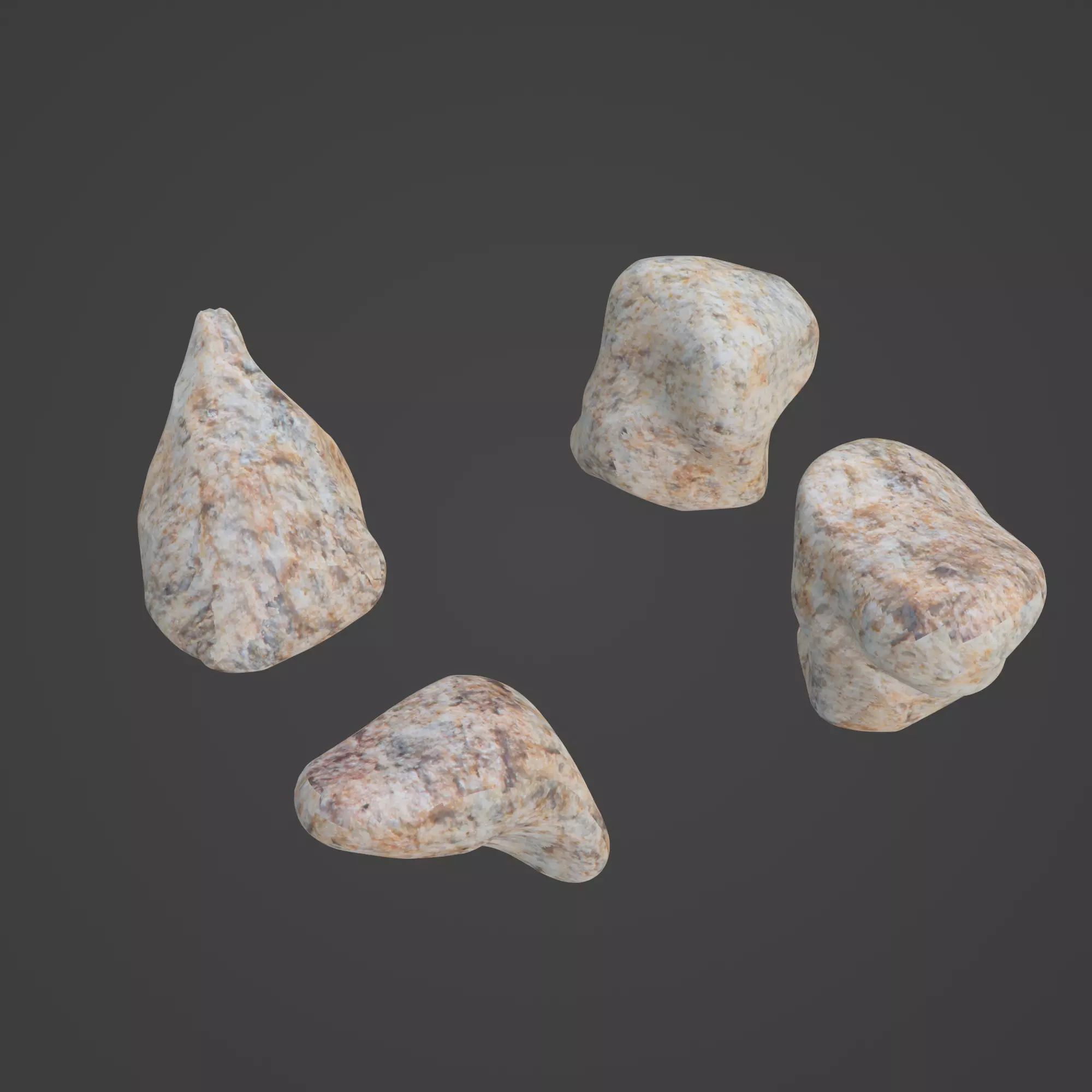Rock Stone Low-poly 3D model_0