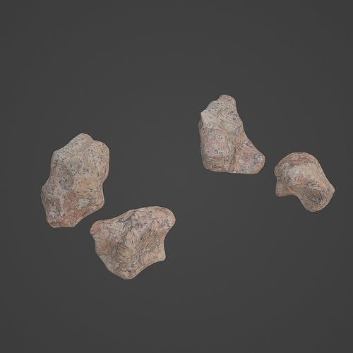 Rock Stone Low-poly 3D model