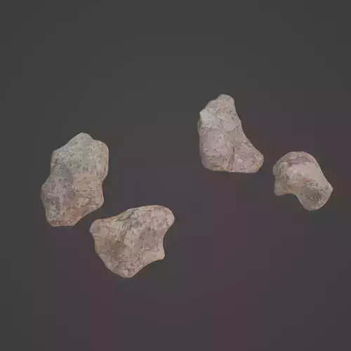 Rock Stone Low-poly 3D model