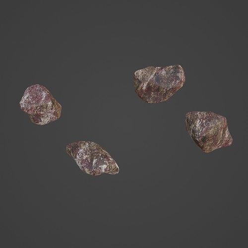 Rock Stone Low-poly 3D model