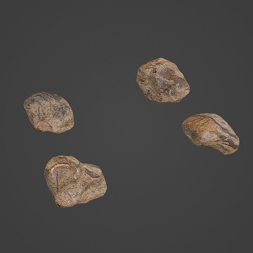 Rock Stone Low-poly 3D model