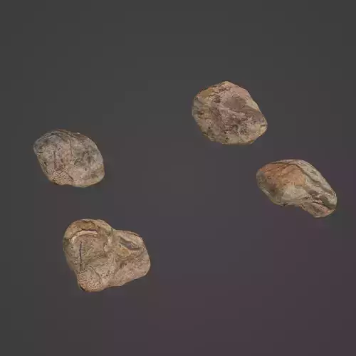 Rock Stone Low-poly 3D model