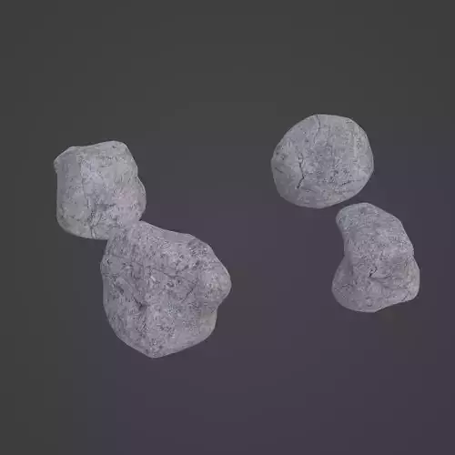 Rock Stone Low-poly 3D model