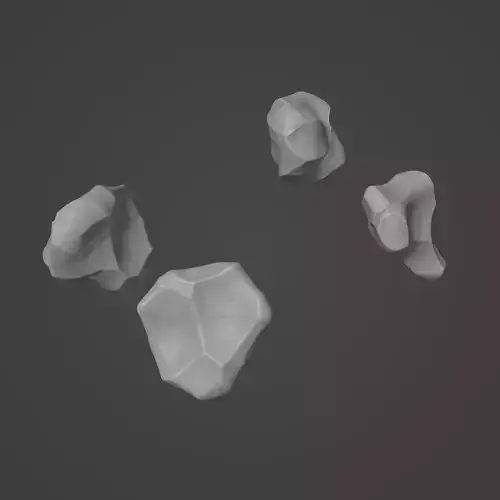 Rock Stone Low-poly 3D model