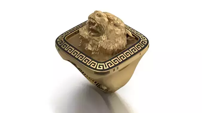 Tiger ring printable 3d model