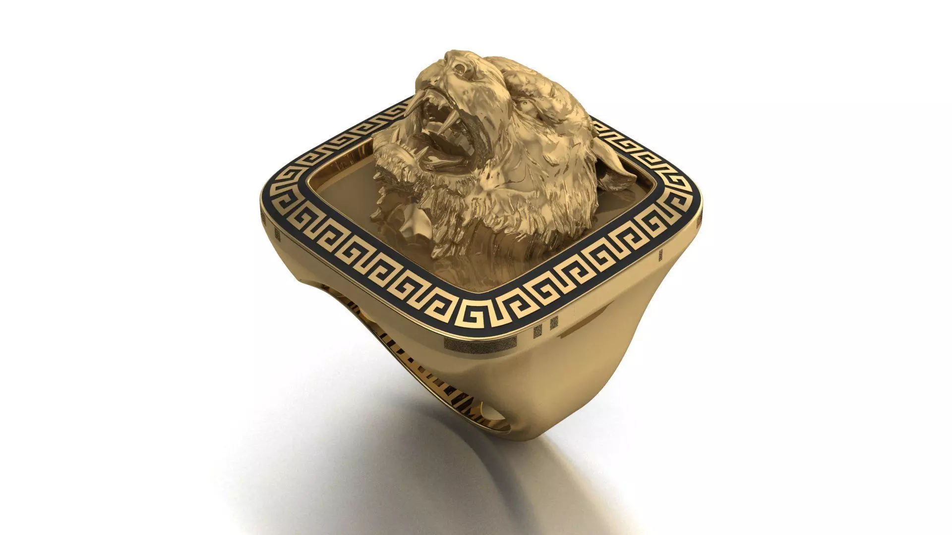 Tiger ring printable 3d model 3D print model_0