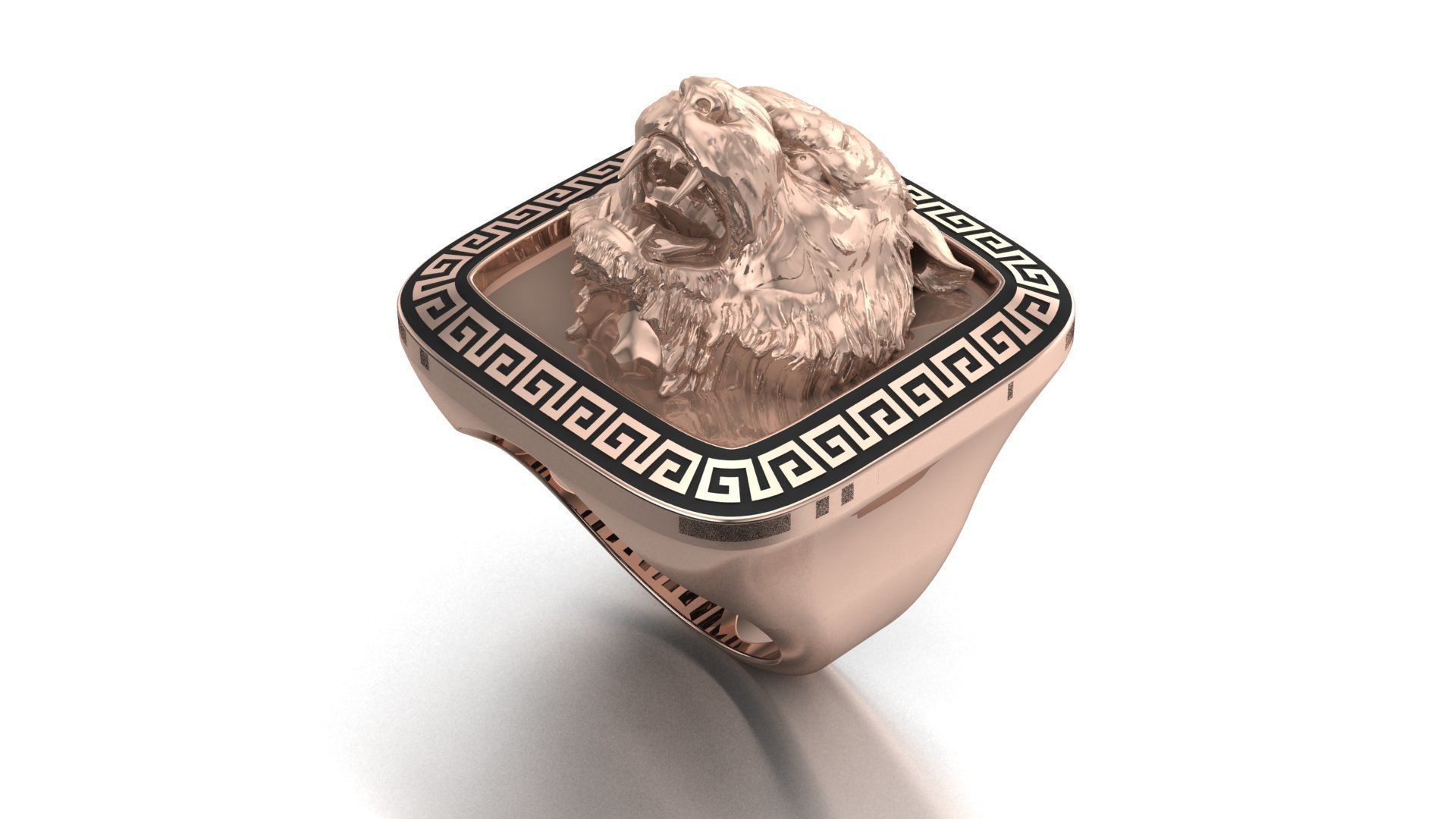Tiger ring printable 3d model 3D print model_1