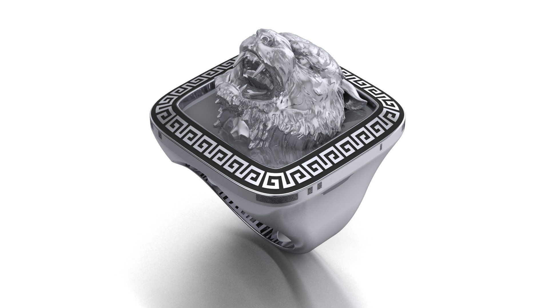 Tiger ring printable 3d model 3D print model_2