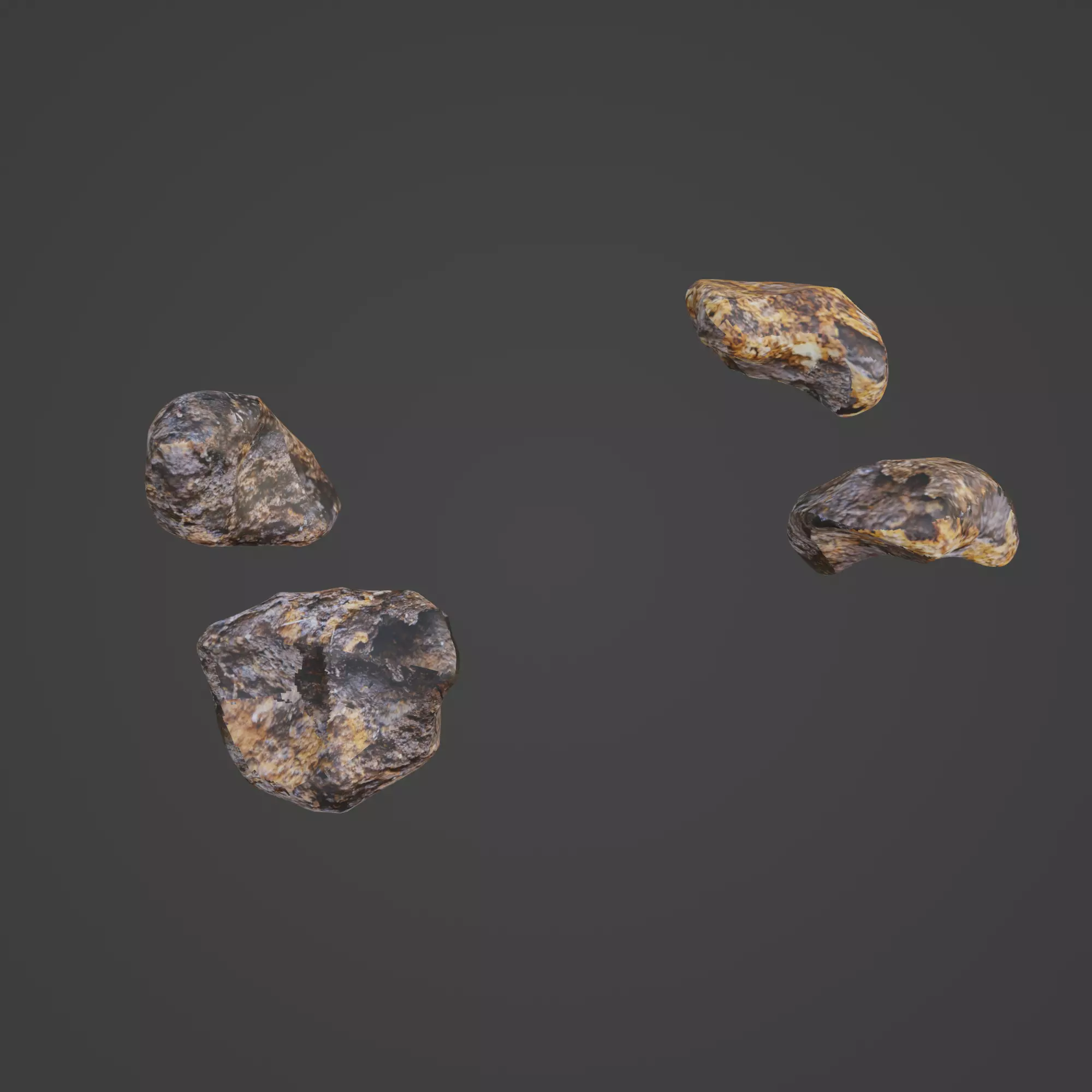 Rock Stone Low-poly 3D model_0