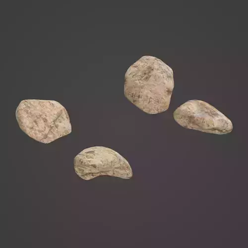 Rock Stone Low-poly 3D model