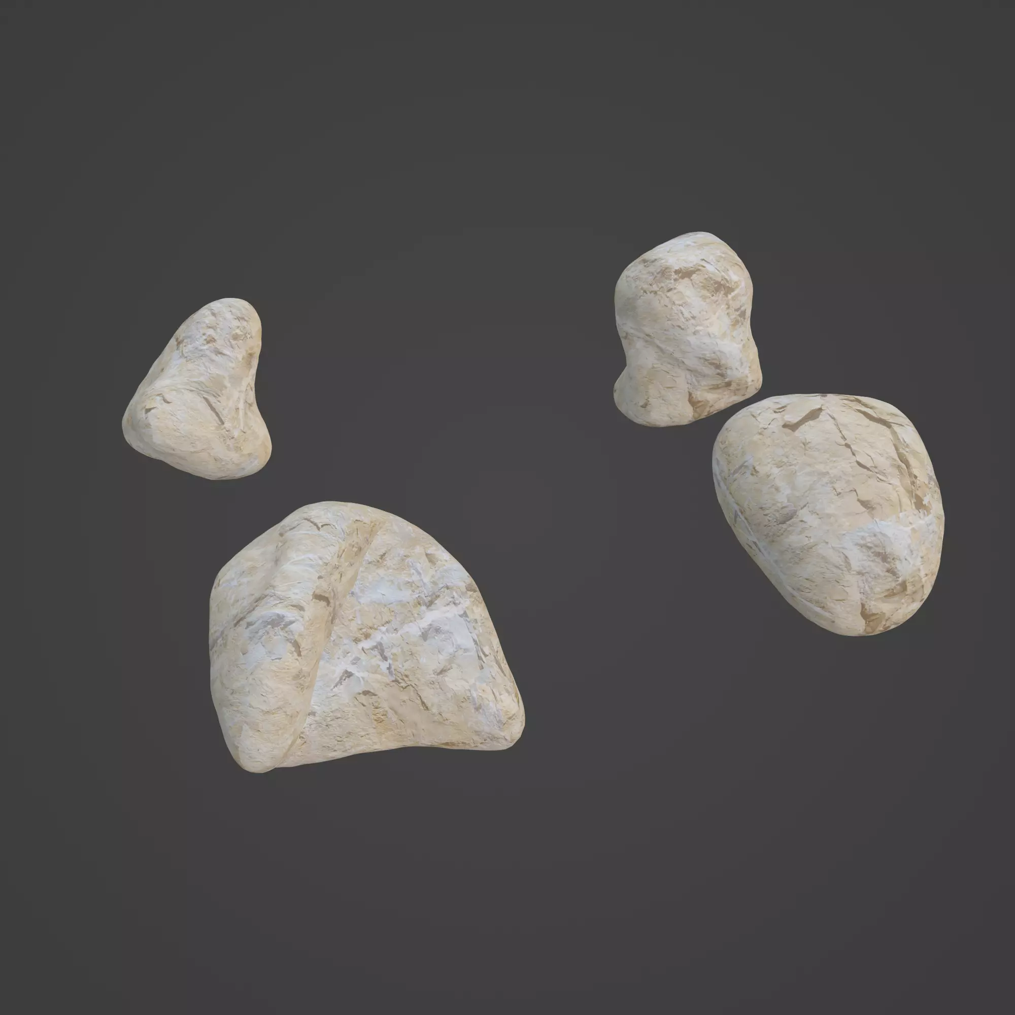 Rock Stone Low-poly 3D model_0