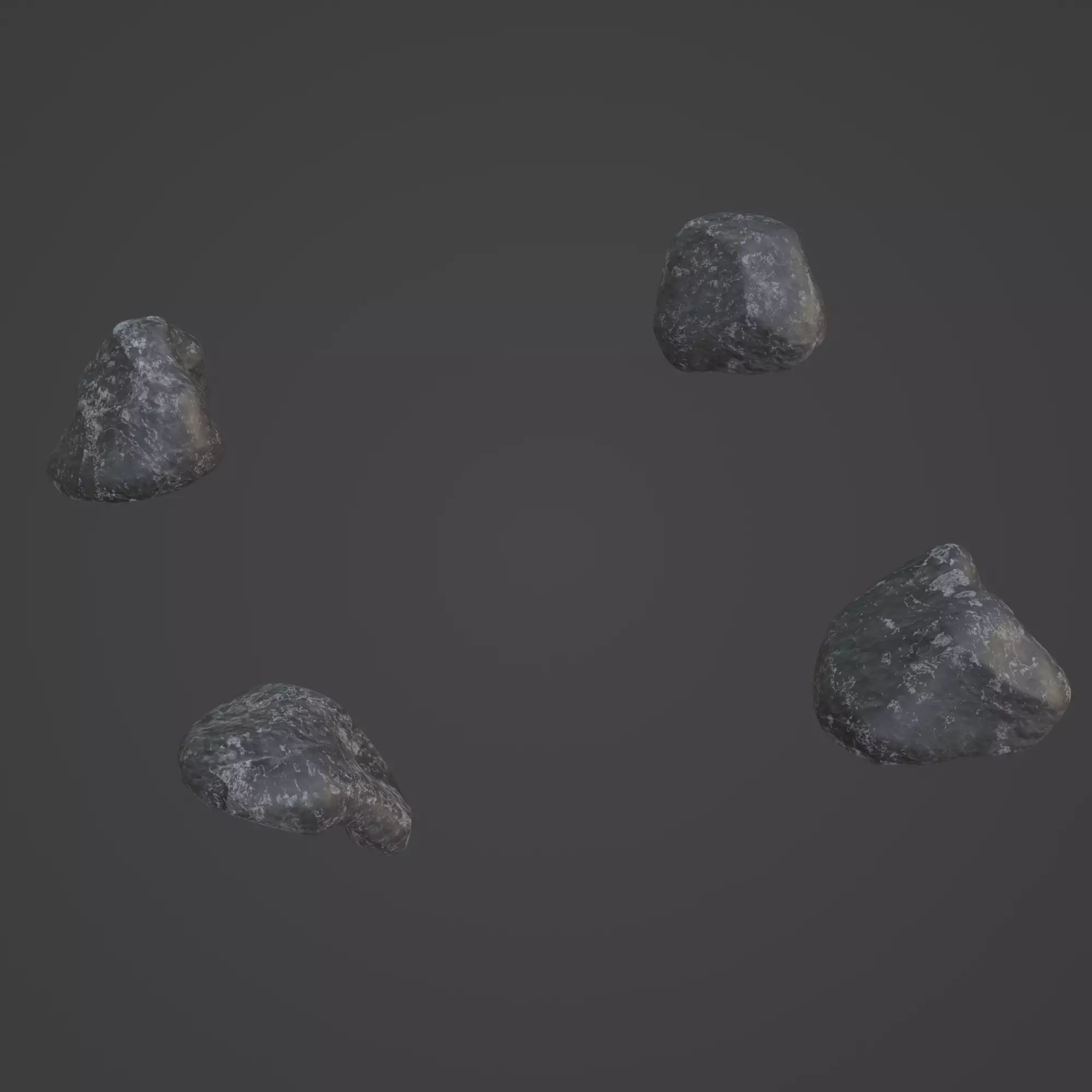 Rock Stone Low-poly 3D model_0