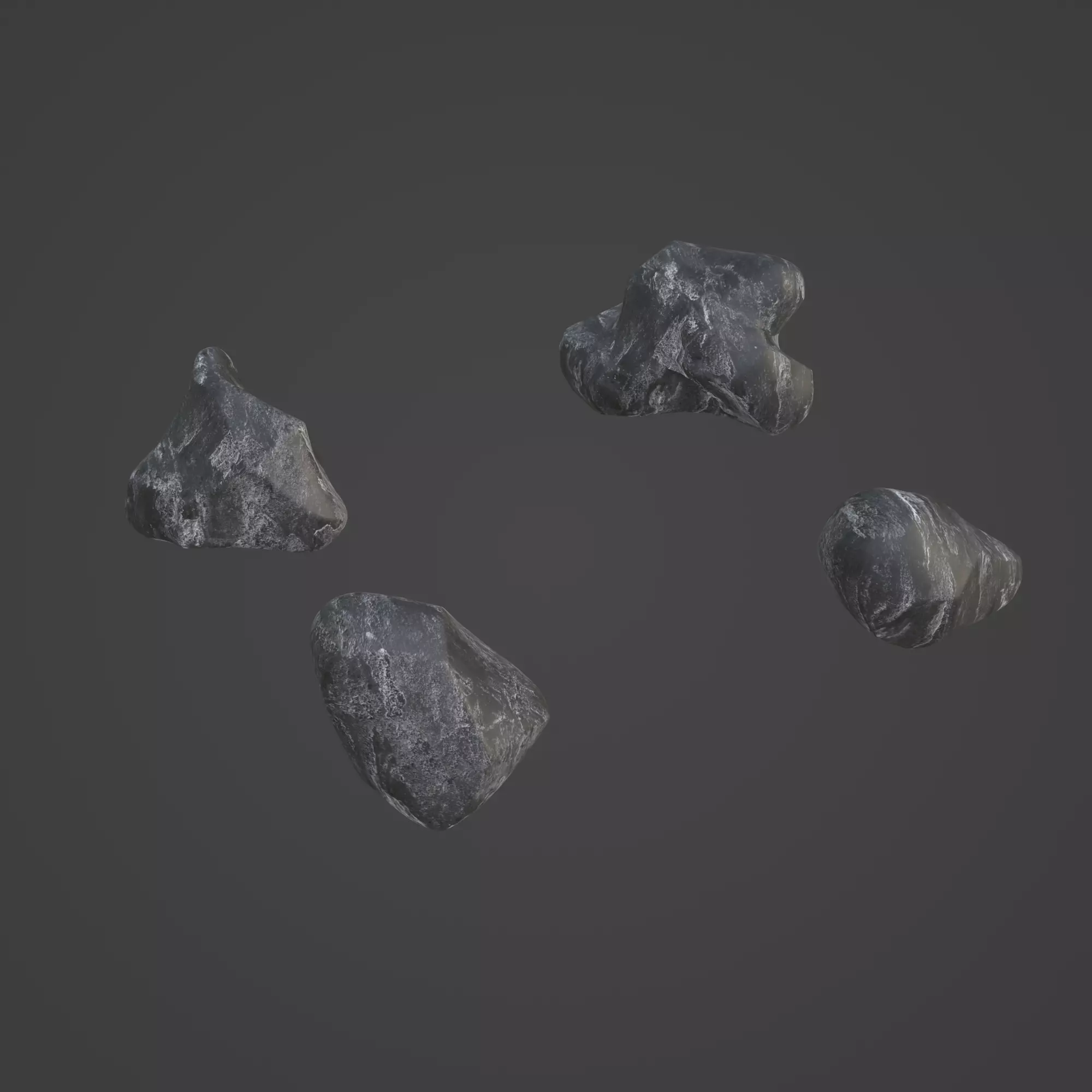 Rock Stone Low-poly 3D model_0