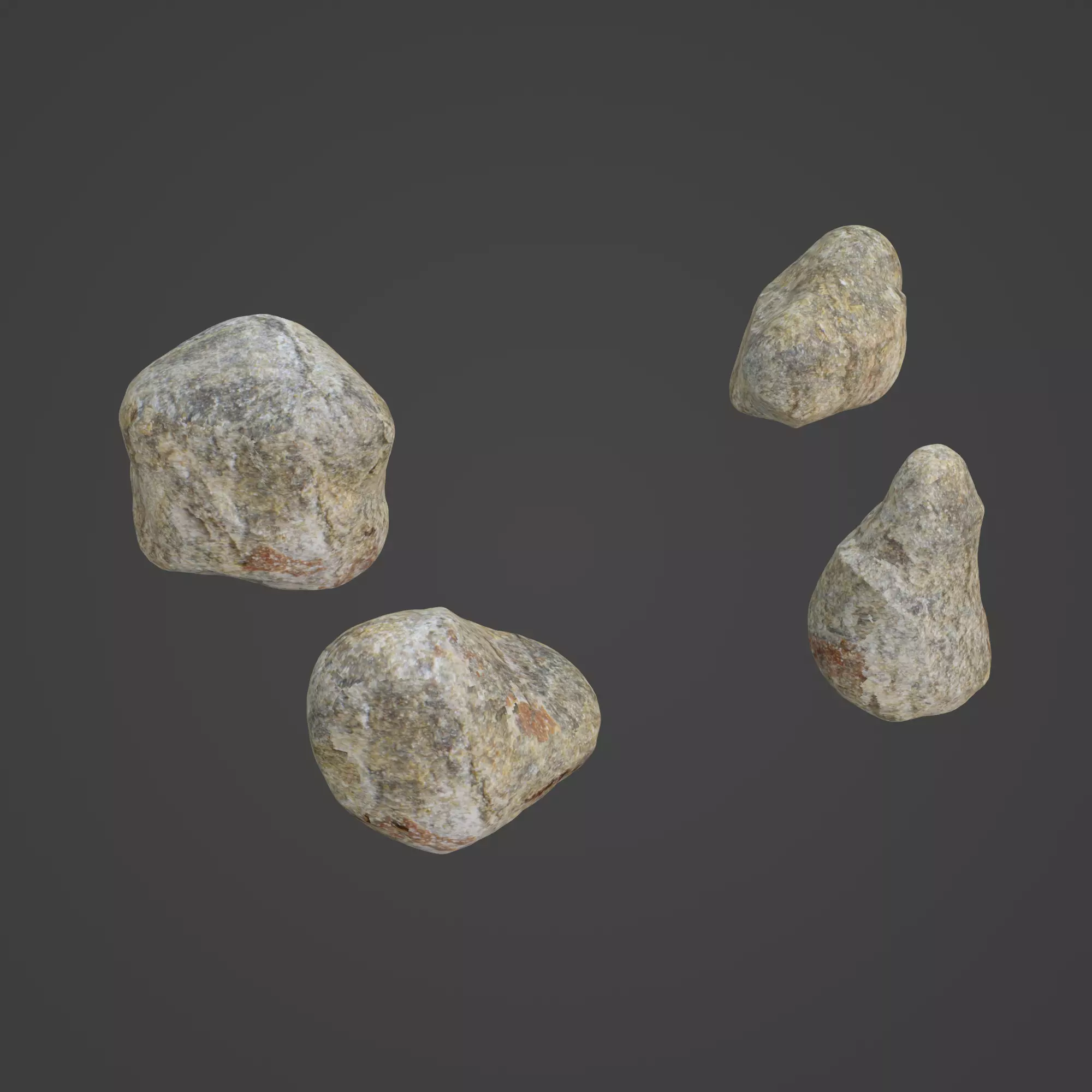 Rock Stone Low-poly 3D model_0