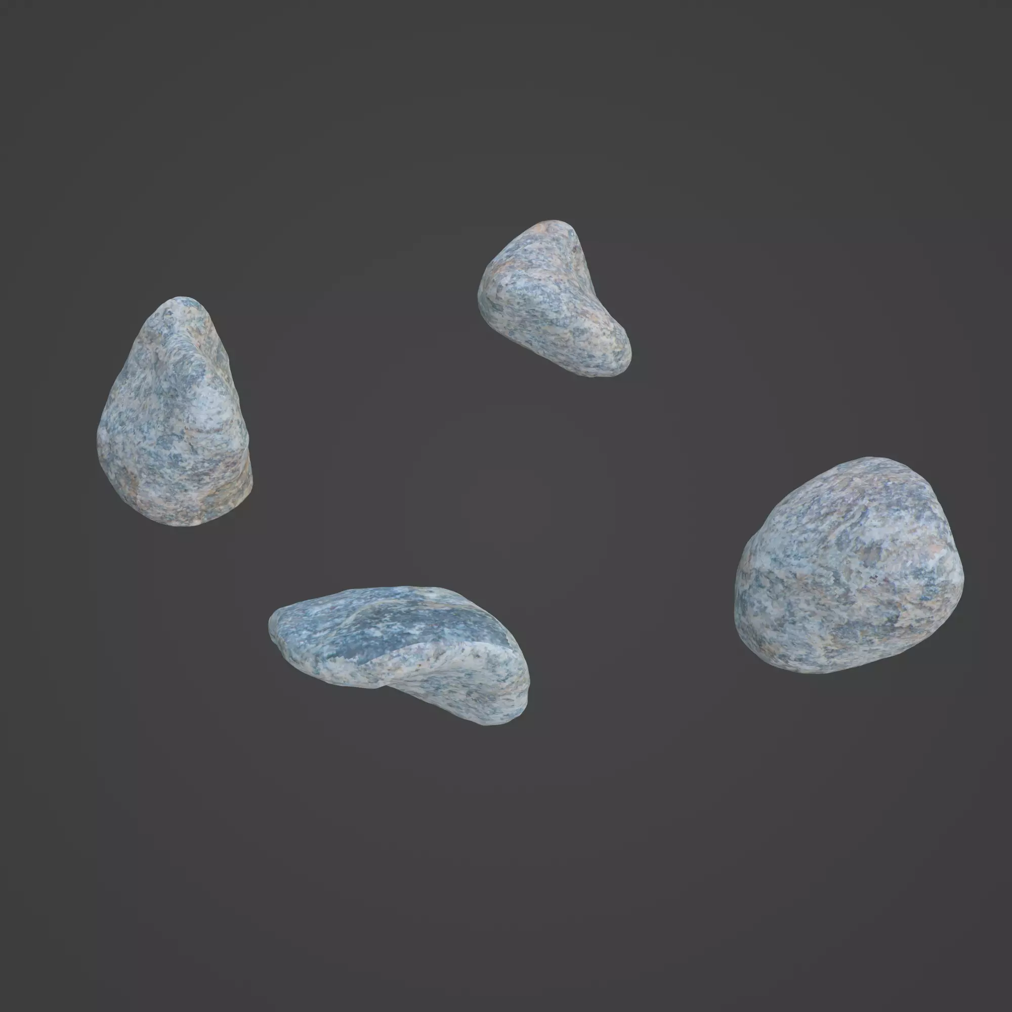 Rock Stone Low-poly 3D model_0