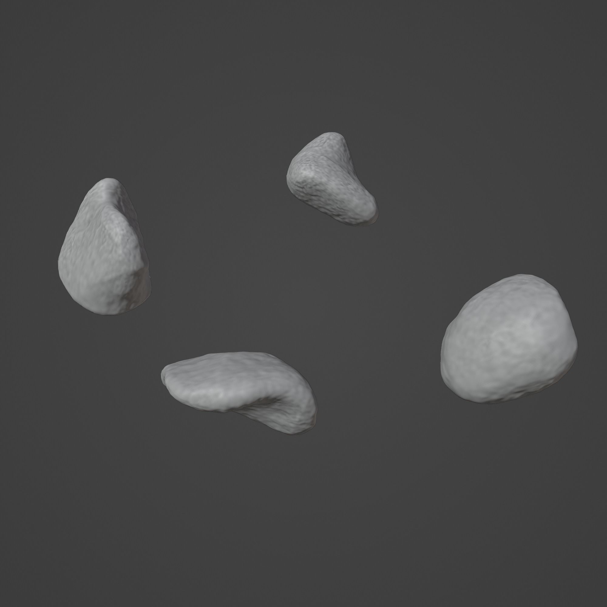 Rock Stone Low-poly 3D model_1