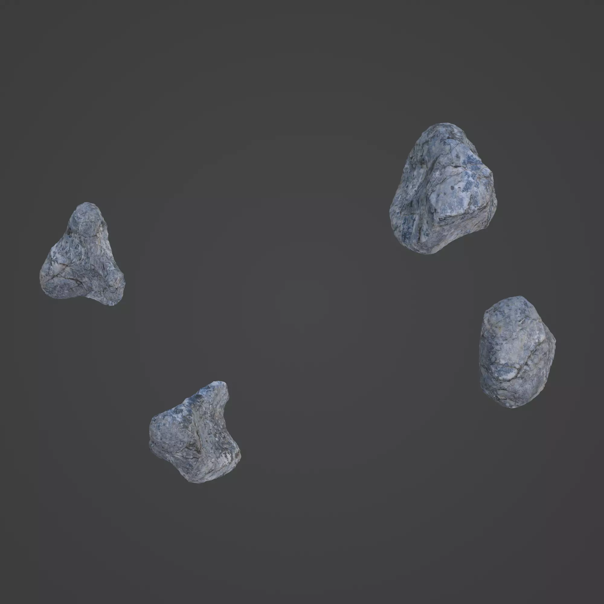 Rock Stone Low-poly 3D model_0